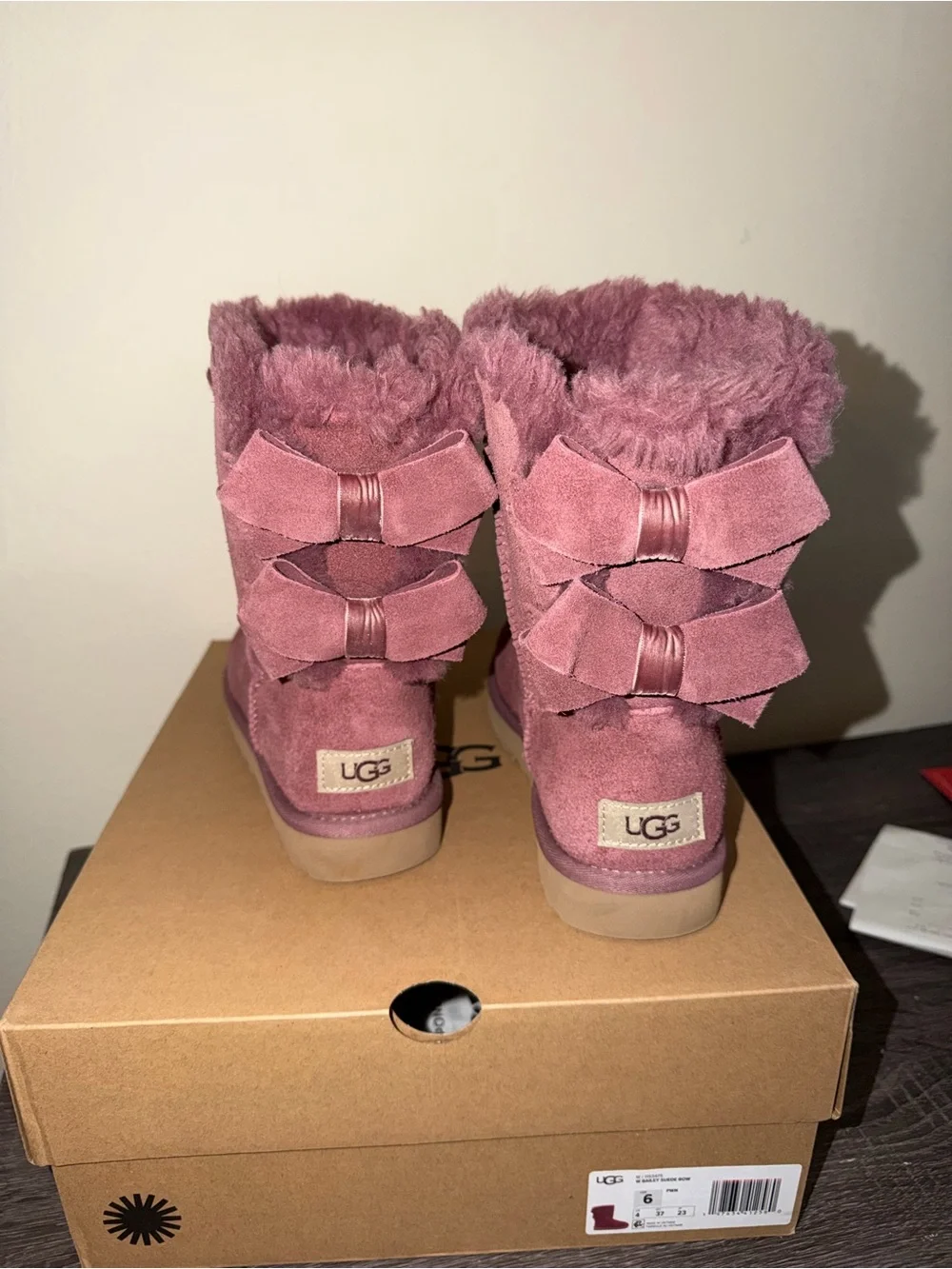 UGG Bailey Suede Bow Boots